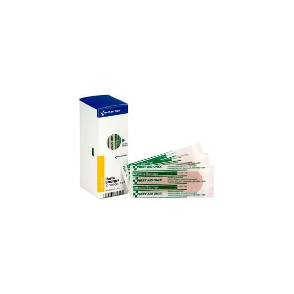 Acme United First Aid Only FAE-3100 SmartCompliance Refill 1" X 3" Adhesive Bandages, Plastic, 40/Box FAE-3100 - main